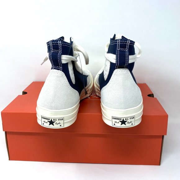 đź’–MEGA SALEđź’–Converse Men 8.5 168604C Chuck 70 Limited Navy White Sneakers - Picture 4 of 10